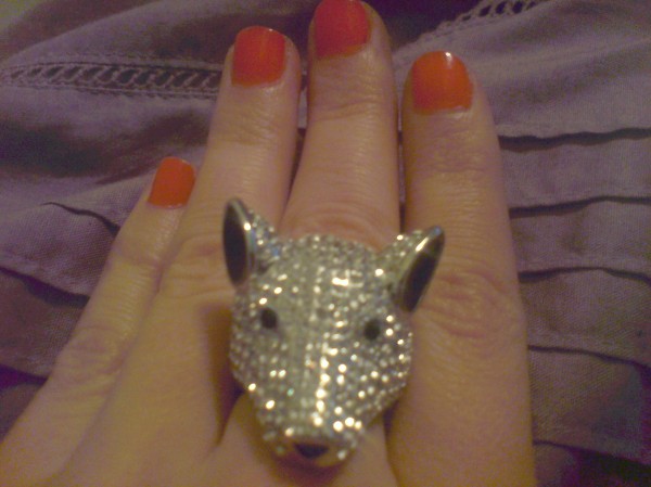 Wolf ring from Hoxton Boutique
